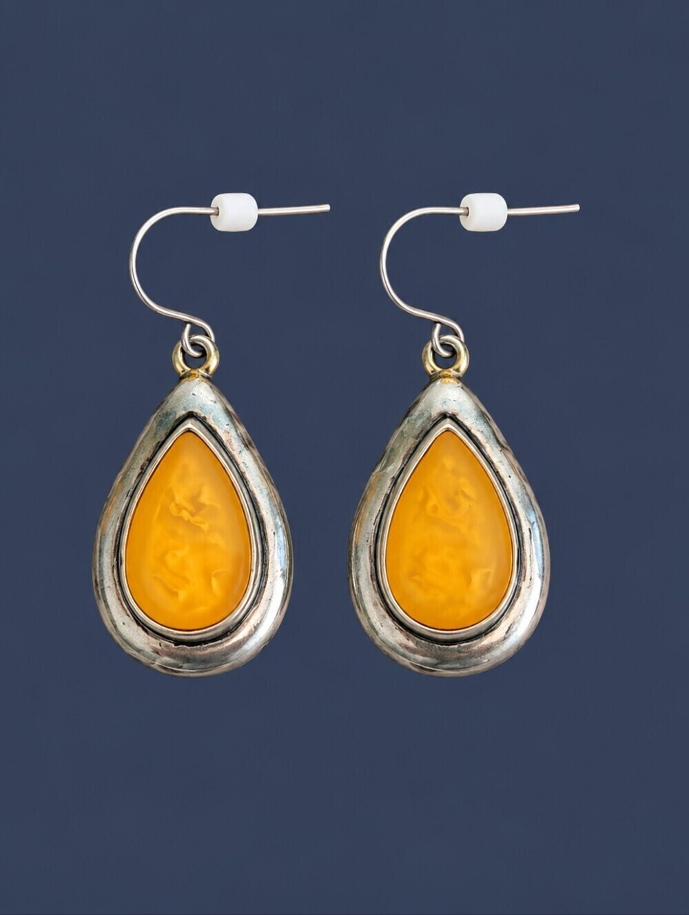 KENNETH COLE Teardrop Gripoix Style Dangle Hook Earrings